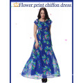 Big Yards Chiffon Printing Changed Dress Beach Dress